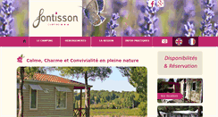 Desktop Screenshot of campingfontisson.com